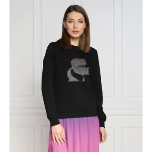 Karl Lagerfeld Bluza Regular Fit - Bluzy damskie - miniaturka - grafika 1