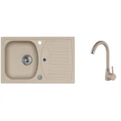 Zlewozmywaki z baterią - Alveus Zlewozmywak Record 30 kol 55 Beż + bateria Betty - miniaturka - grafika 1