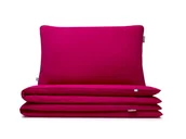 Pościel - pościel basic malinowy 140x200 cm + 1x 80x70 cm - miniaturka - grafika 1
