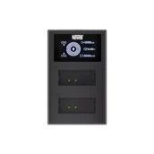 Ładowarki i akumulatory - Ładowarka dwukanałowa Newell FDL-USB-C do akumulatorów LP-E12 - miniaturka - grafika 1