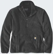 Bluzy męskie - Polar Carhartt Fleece Pullover Black - miniaturka - grafika 1
