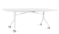 Biurka - Biurko składane Carl Table - Biały - Stelaż i Blat - 200x100 cm - YZ-02 Biały - miniaturka - grafika 1