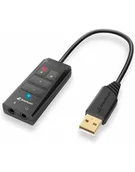 Akcesoria do słuchawek - Sharkoon SB2, sound card Kolor: CZARNY - miniaturka - grafika 1