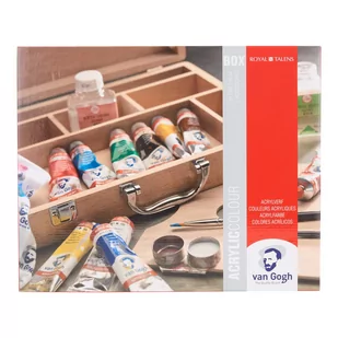 Talens Zestaw farb akryl Van Gogh 10x40ml + akc 22840513 - Farby i media malarskie - miniaturka - grafika 1