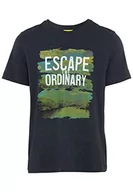 Koszulki męskie - Camel Active T-Shirt Męski, Niebieski Night Blue, S - miniaturka - grafika 1