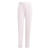 Spodnie rowerowe - adidas Kobiety ESSENTIALS 3-STRIPES FRENCH TERRY CUFFED PANTS, Clear Pink/White, L - miniaturka - grafika 1