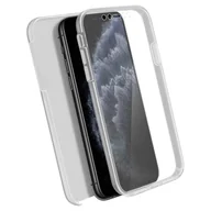 Etui i futerały do telefonów - Etui 360° do iPhone'a 11 Pro Max Elastyczny przód i sztywny tył — przezroczyste - miniaturka - grafika 1