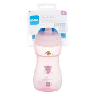 MAM Sports Cup 12m+ Pink kubek 330 ml dla dzieci - Kubki dla dzieci - miniaturka - grafika 1