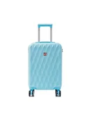 Nerki - Semi Line Walizka kabinowa T5723-2 Błękitny - miniaturka - grafika 1
