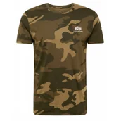 Odzież taktyczna i umundurowanie - Alpha Industries Small Logo Camo Basic 188505C 239 - Olive Camo  S - miniaturka - grafika 1