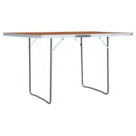 Fotele - shumee Składany stolik turystyczny aluminiowy 180 x 60 cm - miniaturka - grafika 1