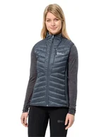 Kamizelki damskie - Jack Wolfskin Routeburn Pro Ins Vest W kamizelka damska, grafitowy/szary (Cool Grey), XL - miniaturka - grafika 1
