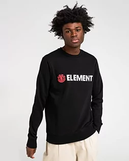 Bluzy męskie - Element Męska bluza Blazin bluza dla mężczyzn czarny Flint Black XS U1CRA1 - grafika 1
