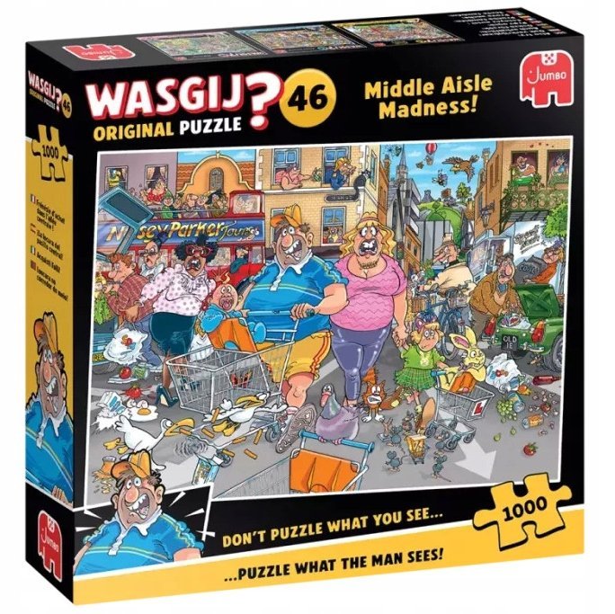 Puzzle WASGIJ 1000 el. ORIGINAL SZAŁ ZAKUPÓW Super Prezent ZAGADKOWE