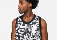 Koszulki męskie - Nike Air Jordan Zion Dri-Fit Printed Jersey Black - miniaturka - grafika 1