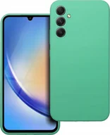 Etui i futerały do telefonów - OEM Futerał SILICONE 2mm do SAMSUNG A34 5G miętowy - miniaturka - grafika 1