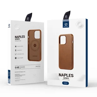 Dux Ducis Naples etui iPhone 14 Plus magnetyczny skórzany pokrowiec MagSafe brązowe - Etui i futerały do telefonów - miniaturka - grafika 5