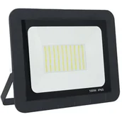 Lampy ogrodowe - Polux Projektor LED 100W IP65 czarny 306722 - miniaturka - grafika 1