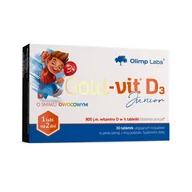 Witaminy i minerały - Olimp LABORATORIES Gold-Vit D3 Junior 800 j.m. 30 tabletek - miniaturka - grafika 1