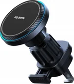 Uchwyty samochodowe do telefonów - Joyroom Joyroom uchwyt samochodowy do telefonu z ładowarką indukcyjną (kompatybilną z MagSafe) z wentylatorem na kratkę nawiewu - czarny (JR-ZS387) - miniaturka - grafika 1