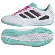 Piłka nożna - Buty adidas Super Sala III Jr IN JR5400 biały 38 2/3 - miniaturka - grafika 1