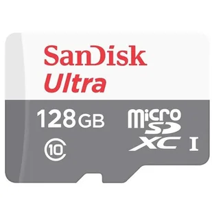 Karta pamięci SanDisk Micro SDXC Ultra Android 128GB UHS-I U1 (100R/20W) + adaptér (SDSQUNR-128G-GN3MA) - Karty pamięci - miniaturka - grafika 1