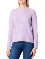 Swetry damskie - PIECES Damski sweter PCJULIANA LS O-Neck Knit NOOS BC, fioletowy różowy, S - miniaturka - grafika 1