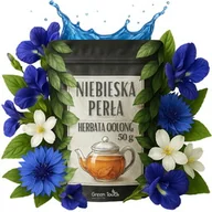 Herbata - Niebieska perła 50 g - herbata oolong, klitoria ternateńska, jaśmin i bławatek - miniaturka - grafika 1