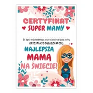 Dyplomy i okładki - LearnHow Certyfikat A4 Super Mamy 20szt - miniaturka - grafika 1