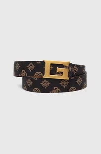 Guess pasek dwustronny KUBA damski kolor brązowy BW9154 P4330 - Paski - miniaturka - grafika 1