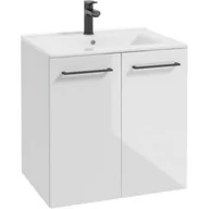 Szafki łazienkowe - Ø NAS Metro System szafka 60 cm podumywalkowa wisząca biała 190-D-06061 - miniaturka - grafika 1