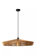 Lampy sufitowe - Lucide Yunkai 10413/50/72 lampa wisząca zwis 1x60W E27 drewniana/czarna - miniaturka - grafika 1