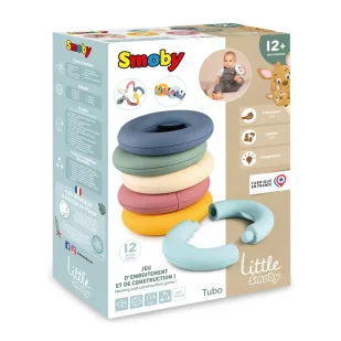 Smoby Little Krążki edukacyjne Tubo układanka - Zabawki interaktywne dla dzieci - miniaturka - grafika 8