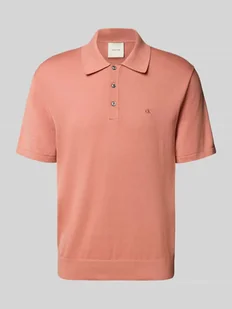 Koszulka polo o kroju regular fit z wyhaftowanym logo model ‘SUPIMA’ - Koszulki męskie - miniaturka - grafika 1
