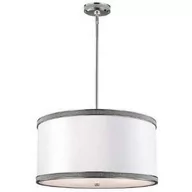 Lampy sufitowe - Elstead Lighting Lampa wisząca PAVE styl klasyczny metal nikiel malowany połysk) FE/PAVE/P/M - miniaturka - grafika 1