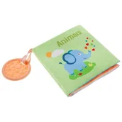 Zabawki sensoryczne - BOCIOLAND Miękka szeleszcząco-piszcząca książeczka z gryzakiem Animals - miniaturka - grafika 1