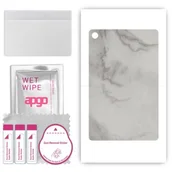 Akcesoria do tabletów i e-booków - folia naklejka skórka strukturalna na TYŁ do Alcatel Joy Tab 2 - Marmur Szary - apgo SKINS - miniaturka - grafika 1