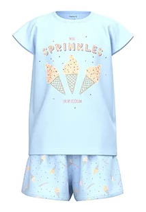 NAME IT Girl's NKFNIGHTSET Cap Icecream NOOS piżama Nantucket Breeze, 86/92, nantucket breeze, 86/92 cm - Piżamy dla dziewczynek - miniaturka - grafika 1