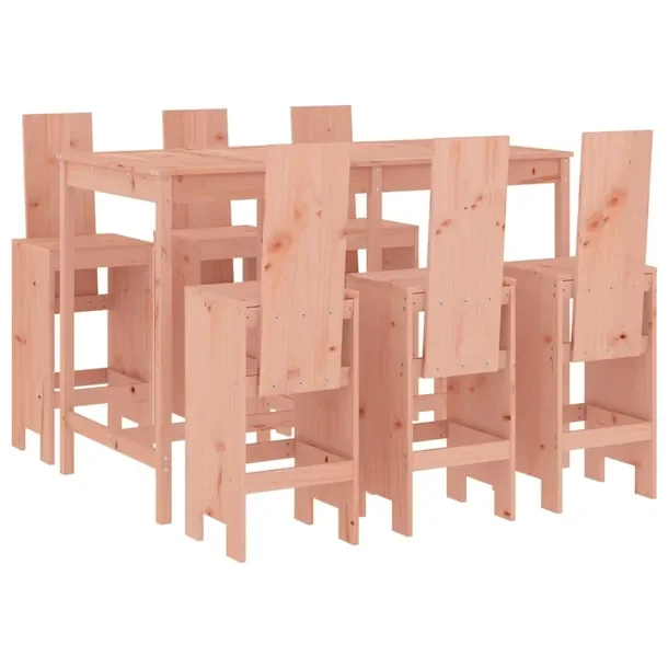 Zestaw mebli barowych z litego drewna daglezjowego, stół 159,5x82,5x110 c