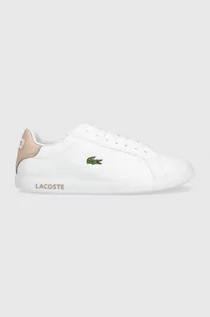 Sneakersy damskie - Lacoste sneakersy kolor biały - grafika 1