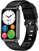 Smartwatch - Zegarek Damski SMARTWATCH RUBICON RNCF48 black/black silicone - miniaturka - grafika 1