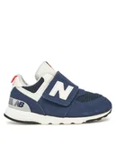 Buty dla chłopców - New Balance Sneakersy NW574VPN Granatowy - miniaturka - grafika 1