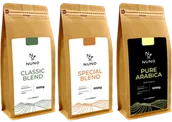 Kawa - ZESTAW KAW ZIARNISTYCH ŚWIEŻO PALONYCH NUNO 3X1000G - miniaturka - grafika 1