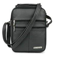 Torby męskie - Męska torba skórzana raportówka poręczna szara Beltimore G68 szary, srebrny - miniaturka - grafika 1