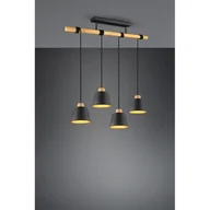 Lampy sufitowe - Trio Harris lampa wisząca 4-punktowa czarna 312700432 312700432 - miniaturka - grafika 1