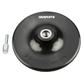 Akcesoria do elektronarzędzi - GRAPHITE Tarcza elastyczna z rzepem 150 mm x M14 + trzpień - miniaturka - grafika 1