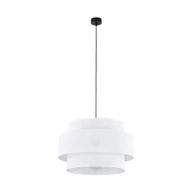 Lampy sufitowe - Ponadczasowa lampa wisząca do salonu TK 5095 z serii CALISTO WHITE - miniaturka - grafika 1