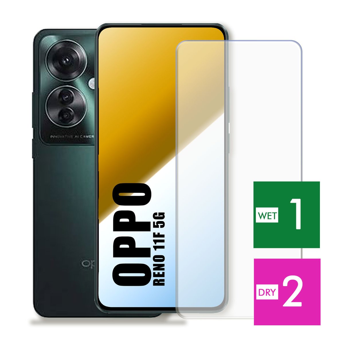 WZMOCNIONE SZKŁO DO OPPO RENO 11F 5G SZYBKA HARTOWANE 9H JAKOŚĆ