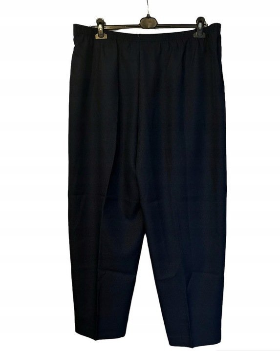 Spodnie Materiałowe Granat Damskie Rozmiar 5/6XL Plus Size *Alfred Dunner*