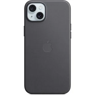 Etui z tkaniny FineWoven MagSafe APPLE do iPhone 15 Plus Czarny MT423ZM/A - Etui i futerały do telefonów - miniaturka - grafika 1